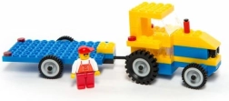Set de constructii Tractor cu Remorcă 84 piese