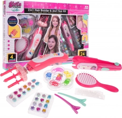 Set pentru împletit codițe cu bijuterii