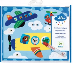 DJECO cărți de colorat cu apă transport aerian