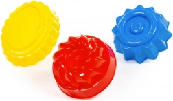 Forme din plastic pentru prăjituri de nisip, 3 bucăți POLESIE