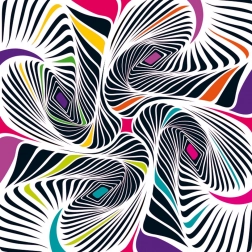 Puzzle pătrat Curiosi Q Shake – model II, 72 piese