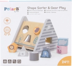 Sortator de forme din lemn POLARB cu cuburi – piramidă