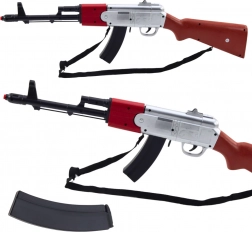 Pușcă-jucărie realistă cu chingă și efecte sonore