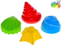 Set de forme pentru nisip – scoici 7–9 cm, 4 buc.