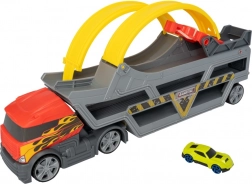 Transportor multifuncțional Teamsterz cu mașinuță și looping