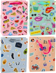 Geantă cadou cu imprimeu autocolante