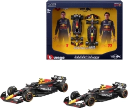 bburago 1:43 formula 1 pachet dublu red bull racing rb20 (2024) verstappen și perez