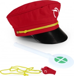 Set pentru impiegat ZSSK cu fluier și paletă de semnalizare