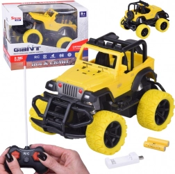 Mașină RC off-road 1:36 cu LED, anvelope din cauciuc și telecomandă