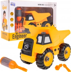 Betonieră de asamblat pentru copii 3+ cu șurubelniță și 3 biți – Basculantă