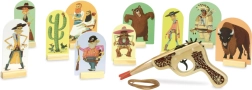 Pistolă western din lemn cu ținte VILAC