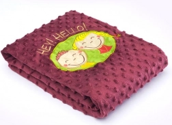 Pătură dublă pentru copii Sensillo Hey Hello 75 × 100 cm