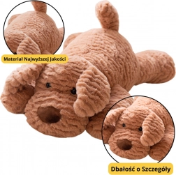 Cățeluș de pluș bej 30 cm