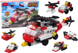 Blocuri de construcție Elicopter 6‑în‑1 Set vehicule DIY 117 piese.