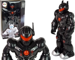 Robot interactiv negru cu lumini și sunete