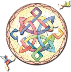 Curiosi puzzle rotund Picoli Nod 33 piese
