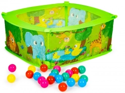 Piscină uscată cu 50 de mingi