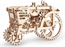 Puzzle mecanic 3D din lemn UGEARS Tractor (97 piese)