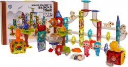 Set de cuburi magnetice Zoo Ball 153 piese