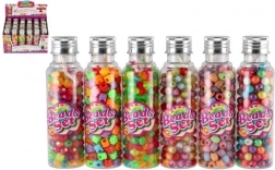 Mărgele din plastic cu șnur într-o cutiuță – mix de culori