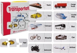 Puzzle educative – transport – 10 perechi