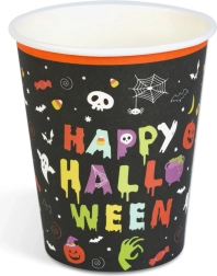 Pahare din hârtie Happy Halloween 250 ml, 8 bucăți