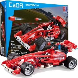Set de construcție CADA mașină de curse Formula Racing 23 cm – 144 piese cu mecanism cu arc (pull-back)