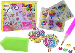 Set pentru pictură cu diamante – autocolante colorate cu dulciuri