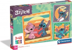 Clementoni puzzle Stitch: extraterestrul prietenos 3×48 piese