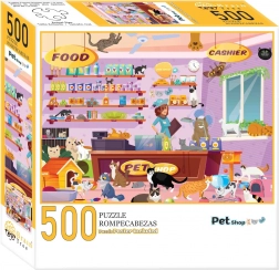 Puzzle Magazin cu Animale de Companie 500 de Piese