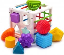 woopie baby cub senzorial elastic – sortator de forme, 11 piese