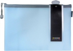 Plic cu fermoar A4 Pastelini albastru