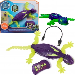 Gecko HEX BOTS gecko robotic cu telecomandă pentru perete, cu efecte luminoase