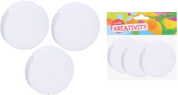 Roată decorativă din polistiren 10x2,5 cm, set 3 bucăți