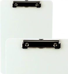 Suport alb cu clemă pentru scris cu riglă A4