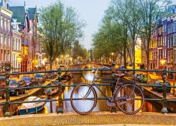 Puzzle Amsterdam luminat, 1000 de piese (ALIPSON)