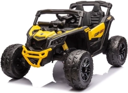 Mașinuță electrică Baby Mix Buggy Hornet 12V galbenă