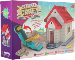 Set de construcție căsuță din nisip modelabil cu accesorii