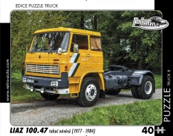 Puzzle RETRO-AUTA – LIAZ 100.47 cap tractor pentru semiremorci, 40 de piese