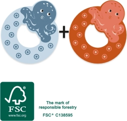 Literă de lemn O de la Small Foot