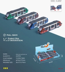 Tren de jucărie cu retrașere