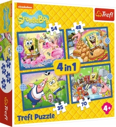 Puzzle Viața lui SpongeBob 4v1