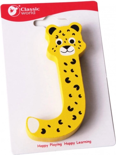 Classic World Literă din lemn J