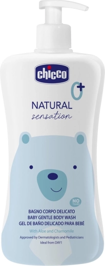 Chicco Natural Sensation gel de duș cu aloe și mușețel 500 ml
