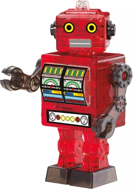 Puzzle 3D din cristal – robot – 39 de piese