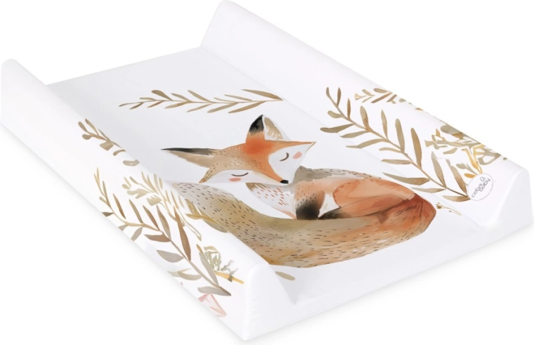 Ceba Baby saltea de înfășat cu placă rigidă 50 × 70 cm Basic Red Fox