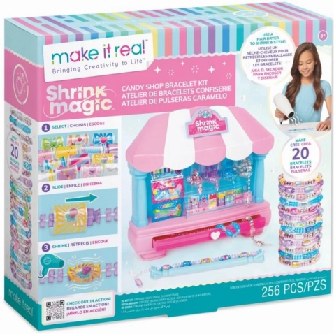Set pentru crearea brățărilor Shrink Magic Candy Shop