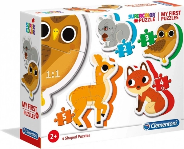 Clementoni primul meu puzzle animăluțe din pădure 4în1