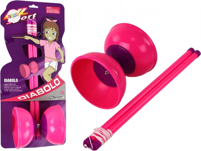 Jucărie Diabolo Roz pentru Jonglerie