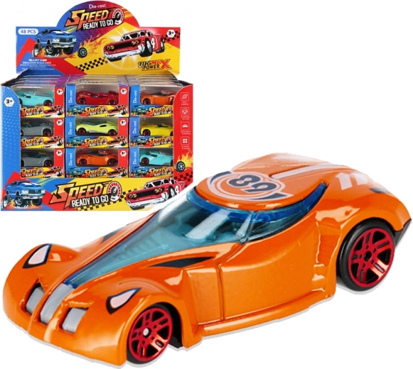 Mașinuță de curse metalică 8 cm